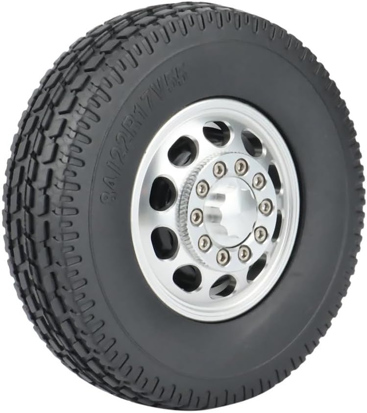 タミヤ1/14台車屋アルミホイール タミヤ1/14 SCANIA R620 ロゴ入り メッキアルミホイールセット